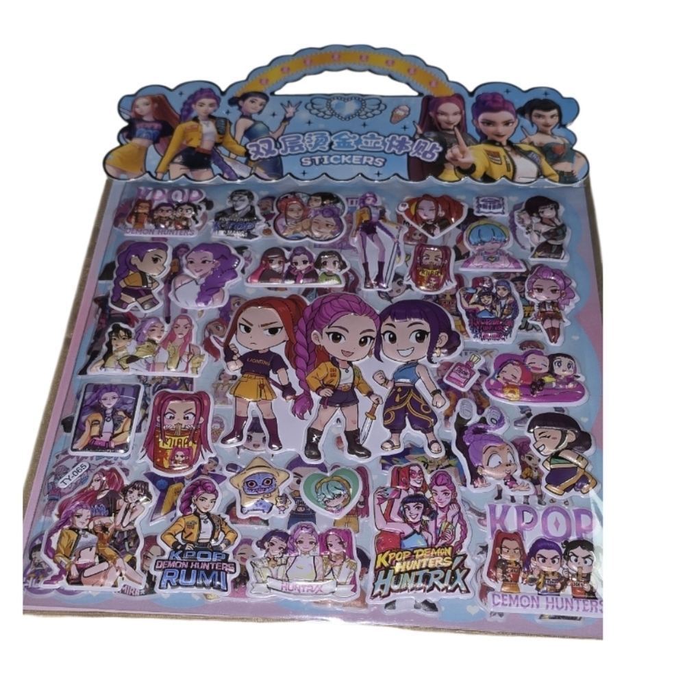 Colorful K-Pop Character Sticker Set - Picture 2 of 6